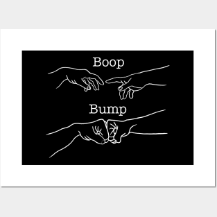 Michelangelo Hand of God Boop Fist Bump Art Posters and Art